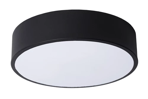 Lucide UNAR - Deckenleuchte - Ø 20 cm - LED 3 StepDim - 1x12W 2700K - Schwarz - ausgeschaltet